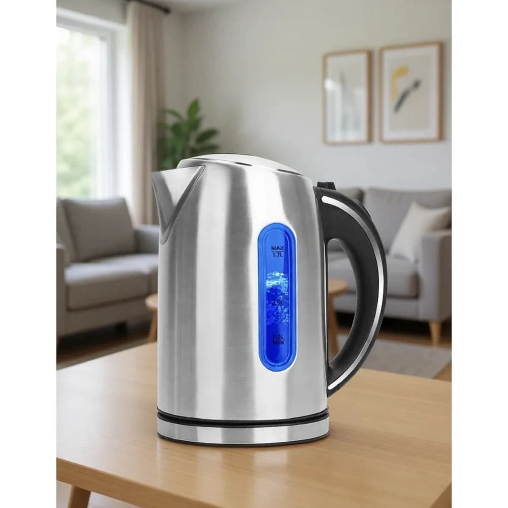 Bollitore Elettrico Senza Fili in Acciaio Inossidabile 17 Litri 1100W con Spegnimento Automatico Senza BPA