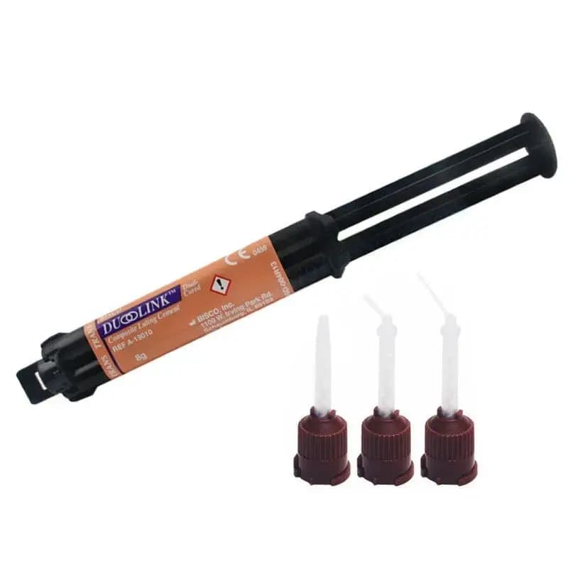 Dental Materials BISCO Duo-link Double Curing Resin Cement Metal Ceramic Self Bonding Resin Cement Duo-Cure Resin 8g/tube