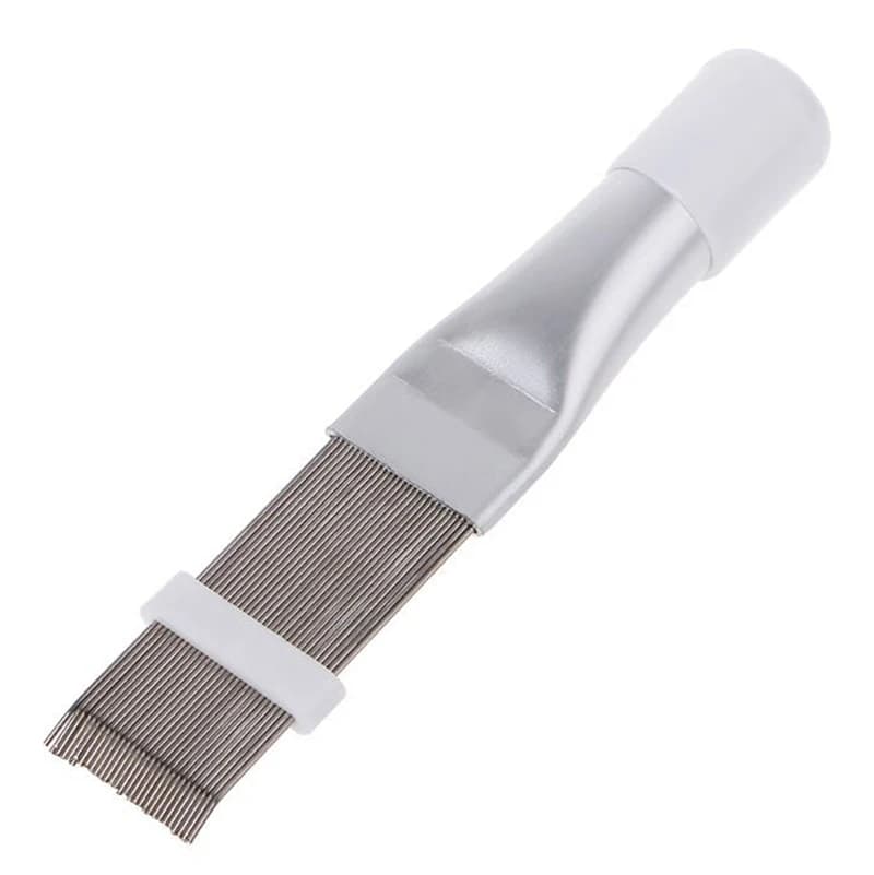 Universal comb set for auto cooling system repair, for radiator and condenser fins, manual tool for cleaning and straightening of air conditioning coils