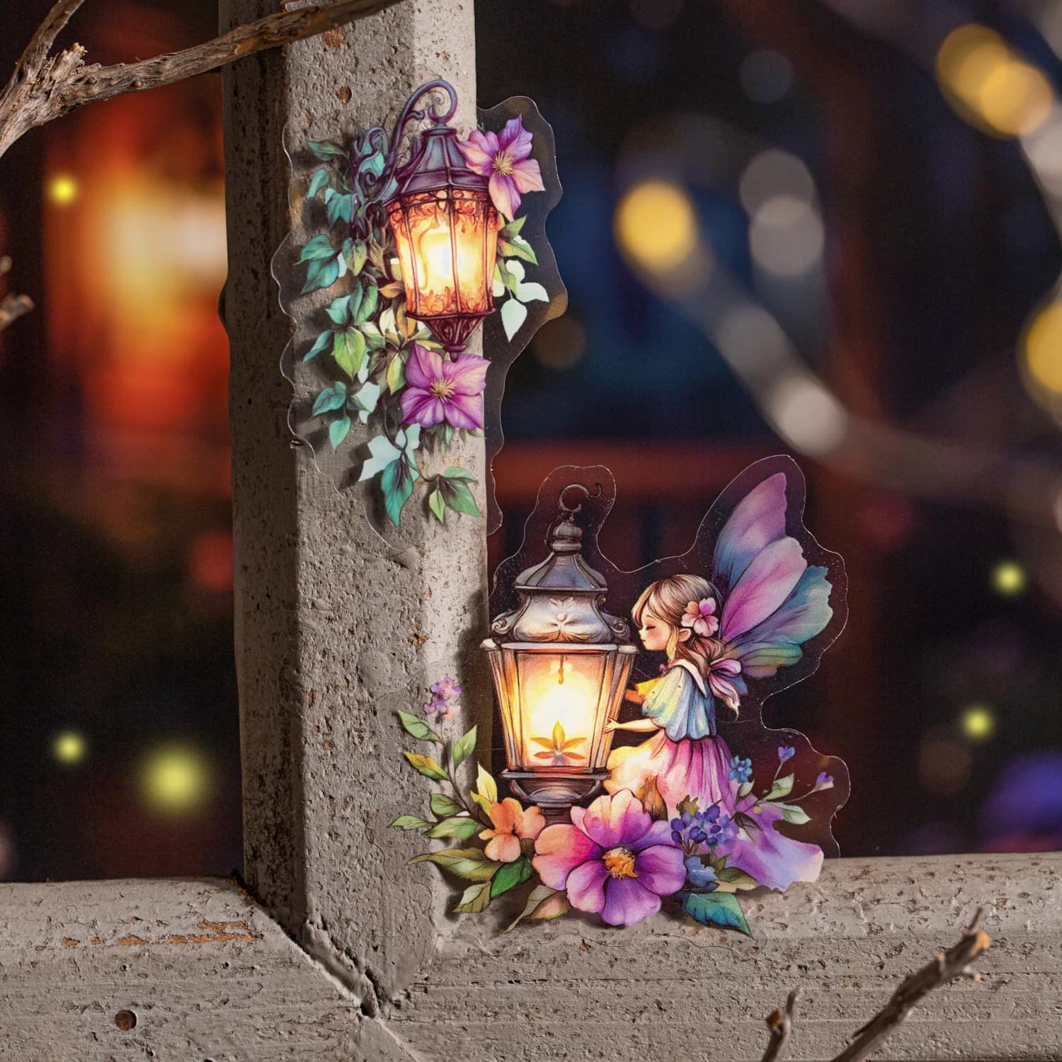 15 pz/lotto Kawaii Scrapbook Adesivi fata luce FAI DA TE Journaling Scrapbooking Forniture Adesivo Decorativo di Cancelleria