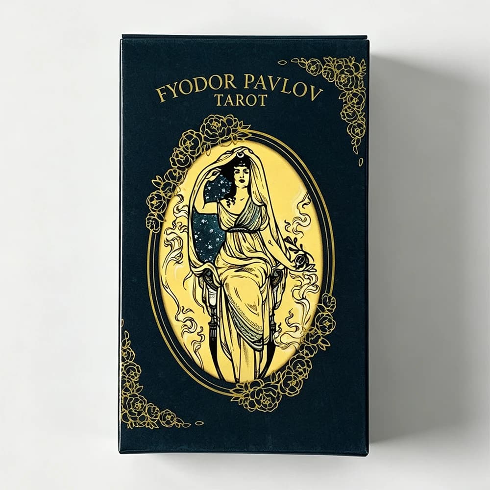 Fyodor Pavlov Tarot Cards A 78 Deck Oracle English Visions Divination Edition Borad Playing Games，Family Gathering Cards Game