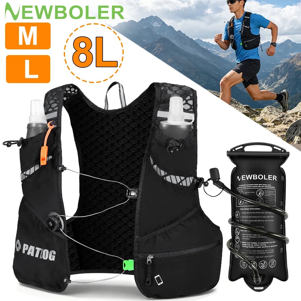 2026 New Breathable Hydration Vest Trail Running Backpacks Lightweight Cycling Run Jogging Marathon Backpack Riding Climbing Bag