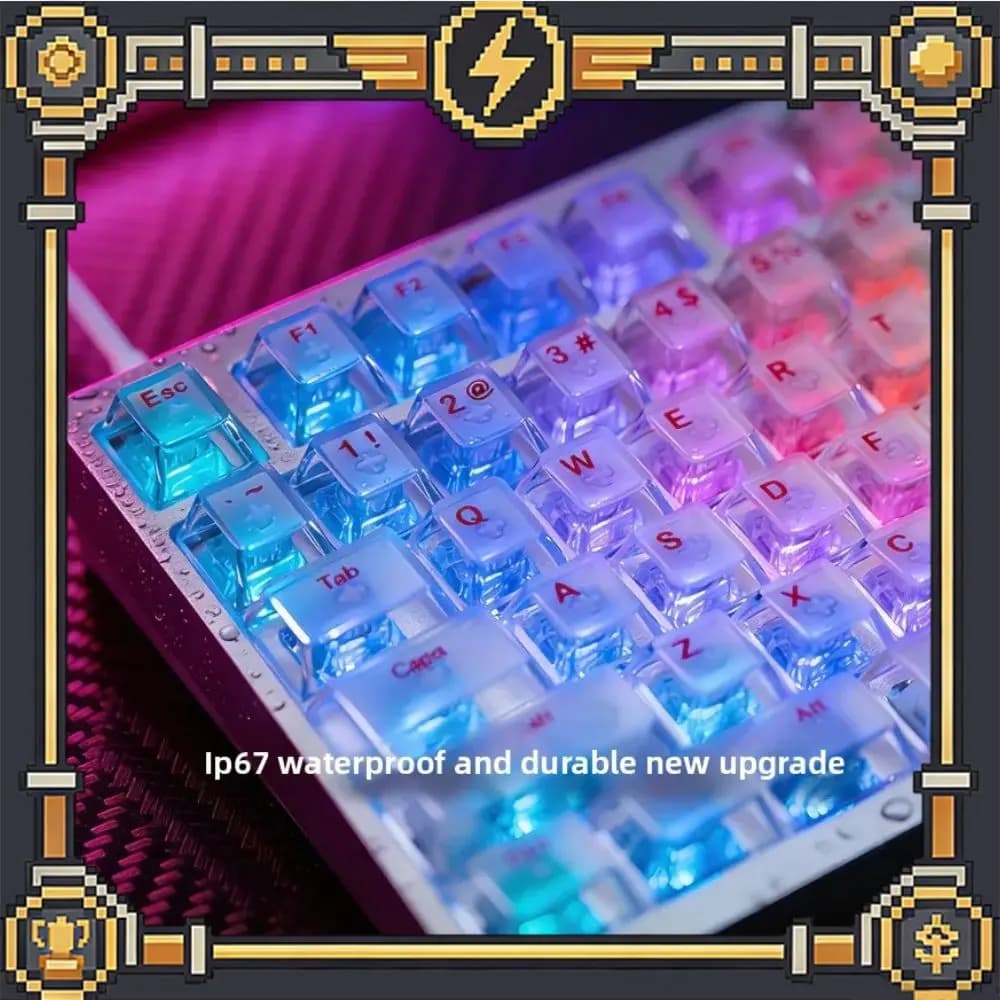 IROK MG75V2 Magnetic Axis Mechanical Keyboard Wired CNC Aluminum RGB Gasket Structure RT0.001 8k Low Latency Gaming Keyboard