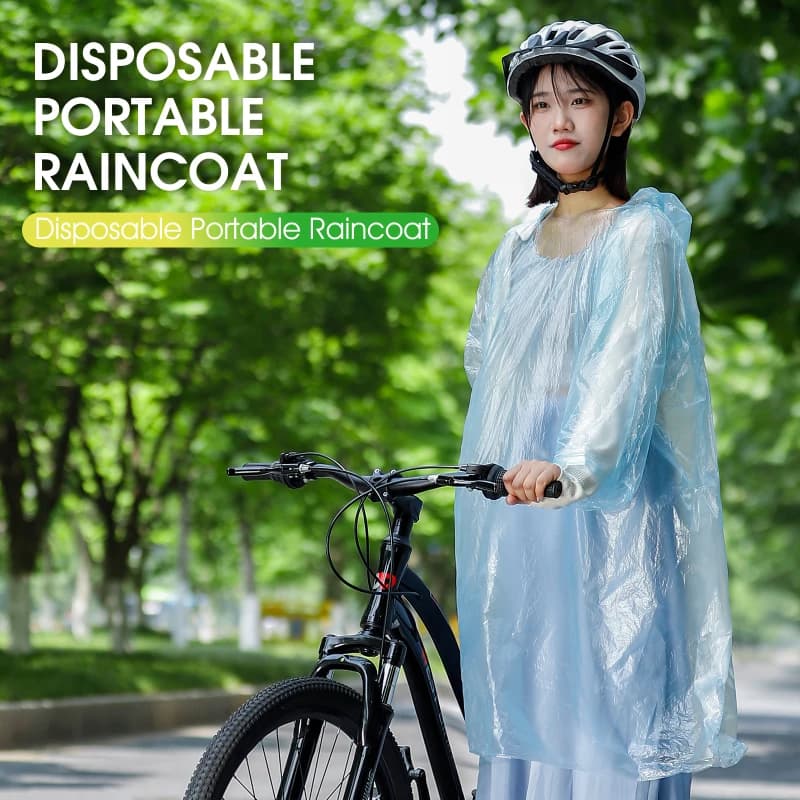 Impermeabile bicicletta ispessito adulto emergenza cappotto antipioggia veicolo elettrico impermeabile ciclismo portatile esterno antivento cappotto