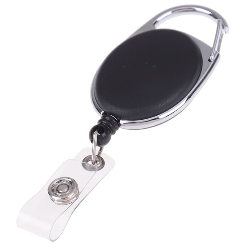New Retractable Reel Recoil ID Badge Lanyard Name Tag Key Card Holder Belt Clip Outdoor Camping Accesories