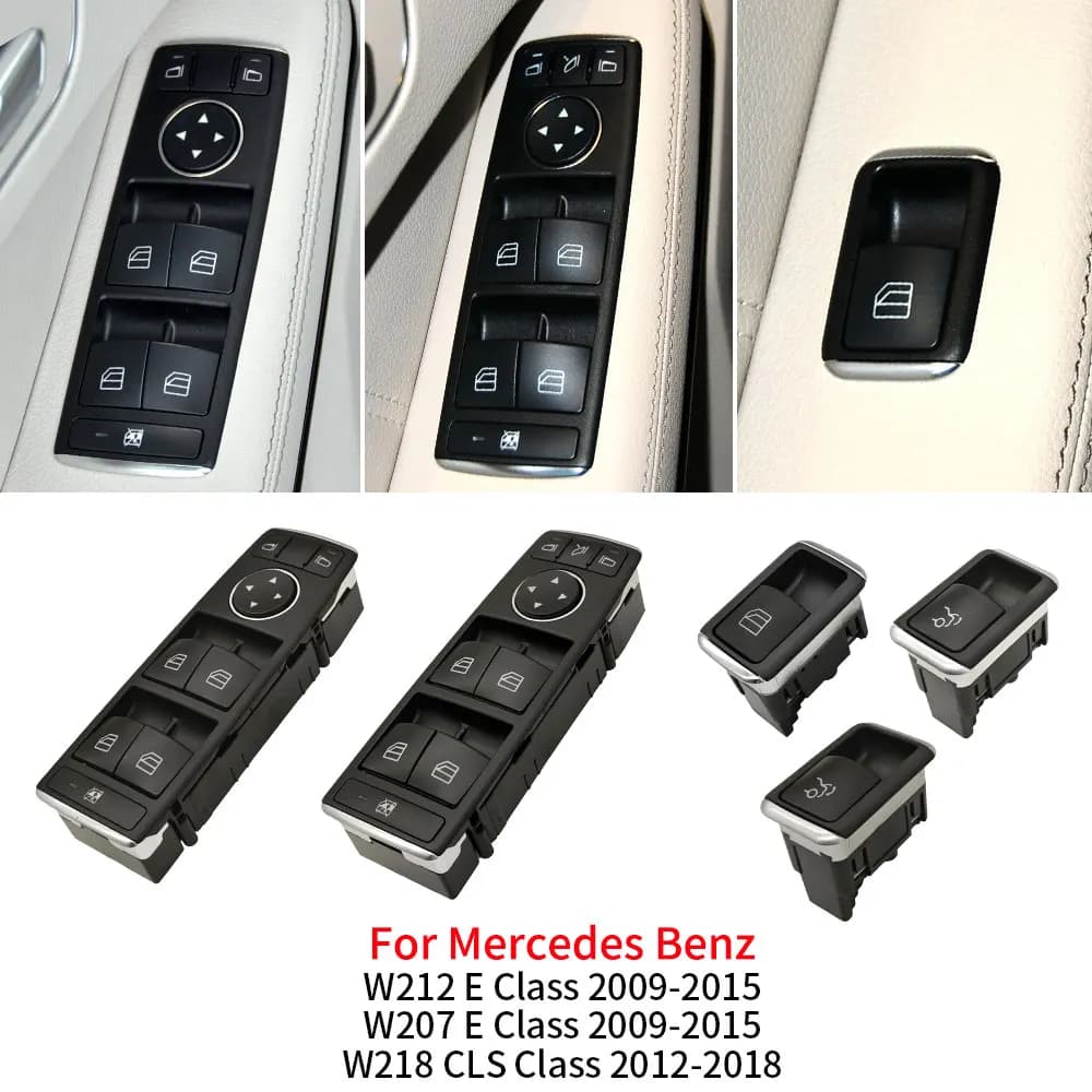 Per Benz W212 W207 W218 sostituzione interruttore alzacristalli elettrico per auto per Mercedes E CLS classe E200 E250 E300 2129058310