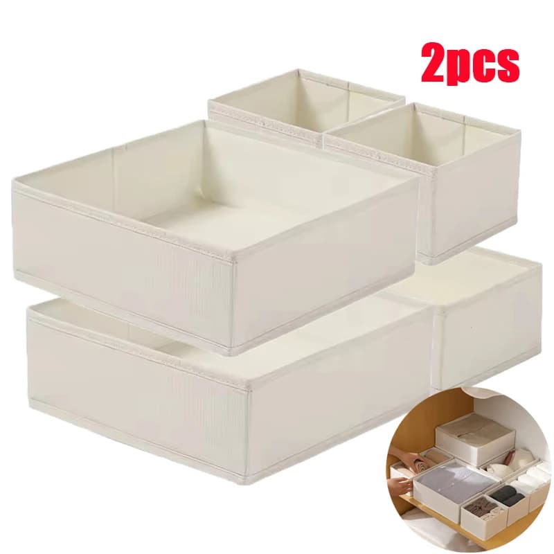 Scatola portaoggetti per reggiseno intimo 1/2 pezzi - Organizzatore di vestiti per guardaroba per mutandine, calzini, cassetti, separatore per l'organizzazione domestica