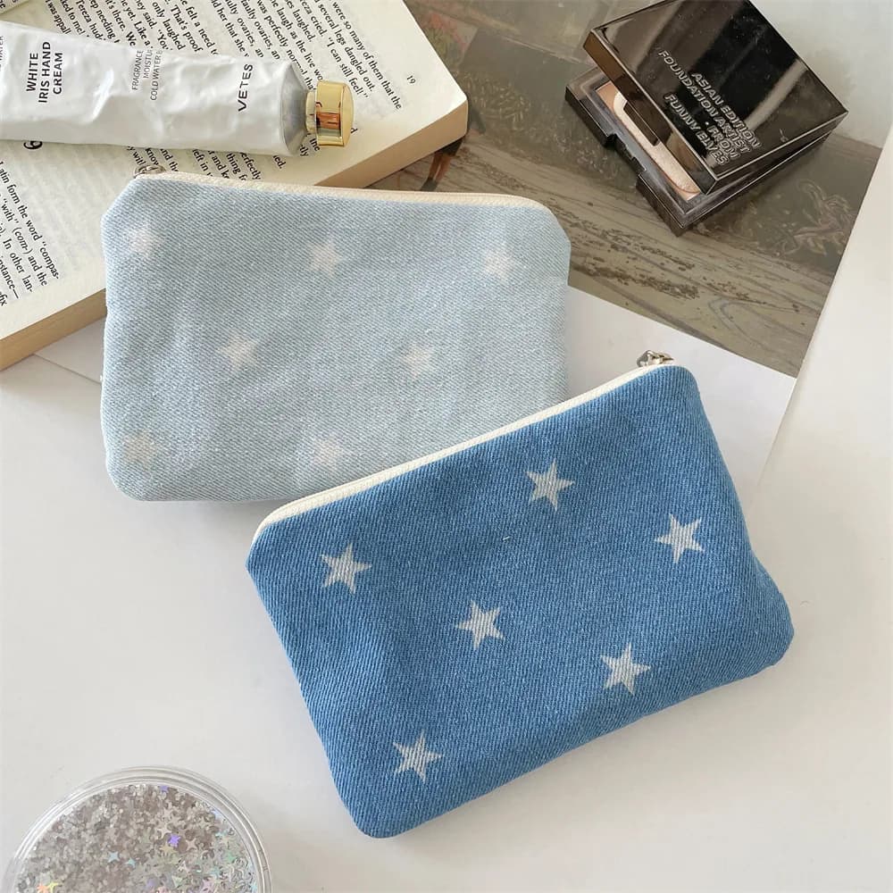 Simpatico cowboy stella da viaggio piccolo cosmetico rossetto auricolare chiave borsa portaoggetti borsa da donna borse per trucco portafoglio borse organizer