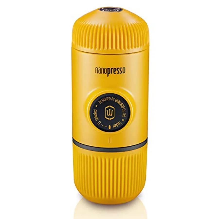 Nanopresso Macchina per Espresso Portatile, Versione Aggiornata di Minipresso, 18 Bar di Pressione, Mini Macchina da Caffè da Viaggio a Funzionamento Manuale