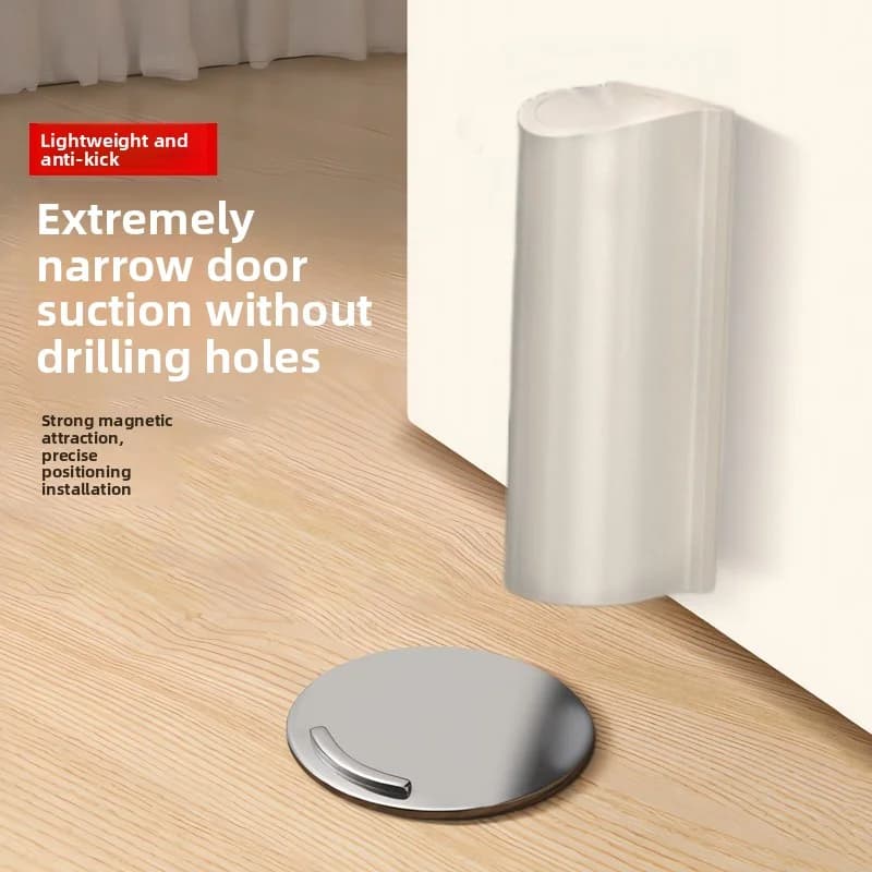 Fermaporta Magnetico Durevole, Previene il Chiusura a Schiaffo, Protegge le Pareti, Compatibile con Tutti i Materiali delle Porte - Accessori per la Sicurezza Domestica