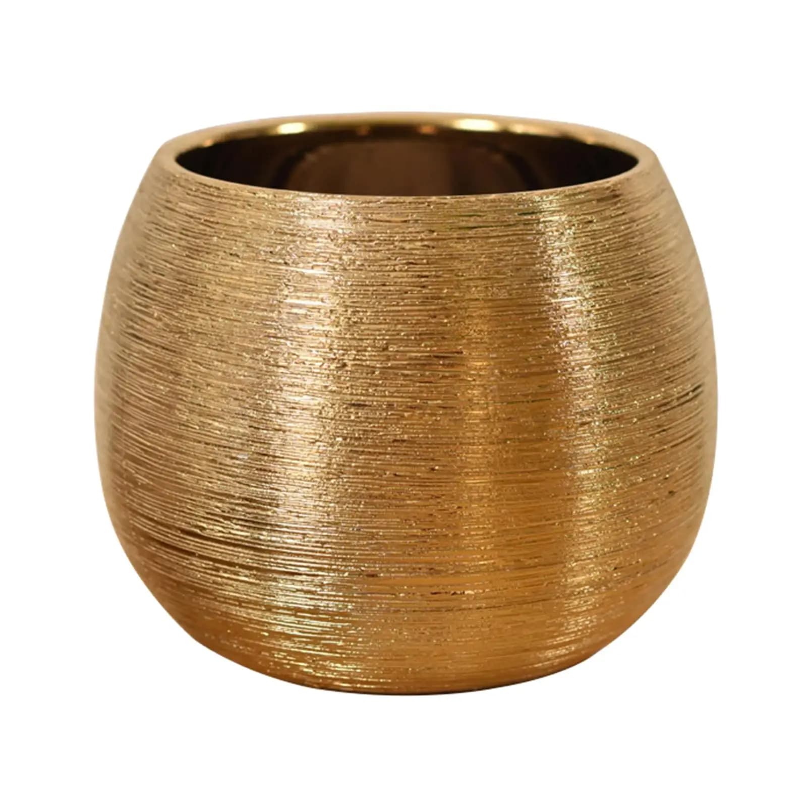Modern Ceramic Flower Pot Designer Vase Brushed Craft Decorative Ornament for Interior Home Decor
