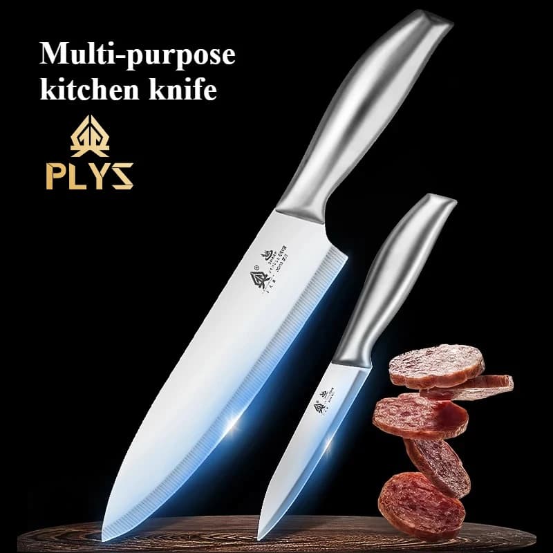 2-piece kitchen knife, ultra sharp stainless steel blade, anti-slip handle for meat, fruit and vegetables, kitchen utensils