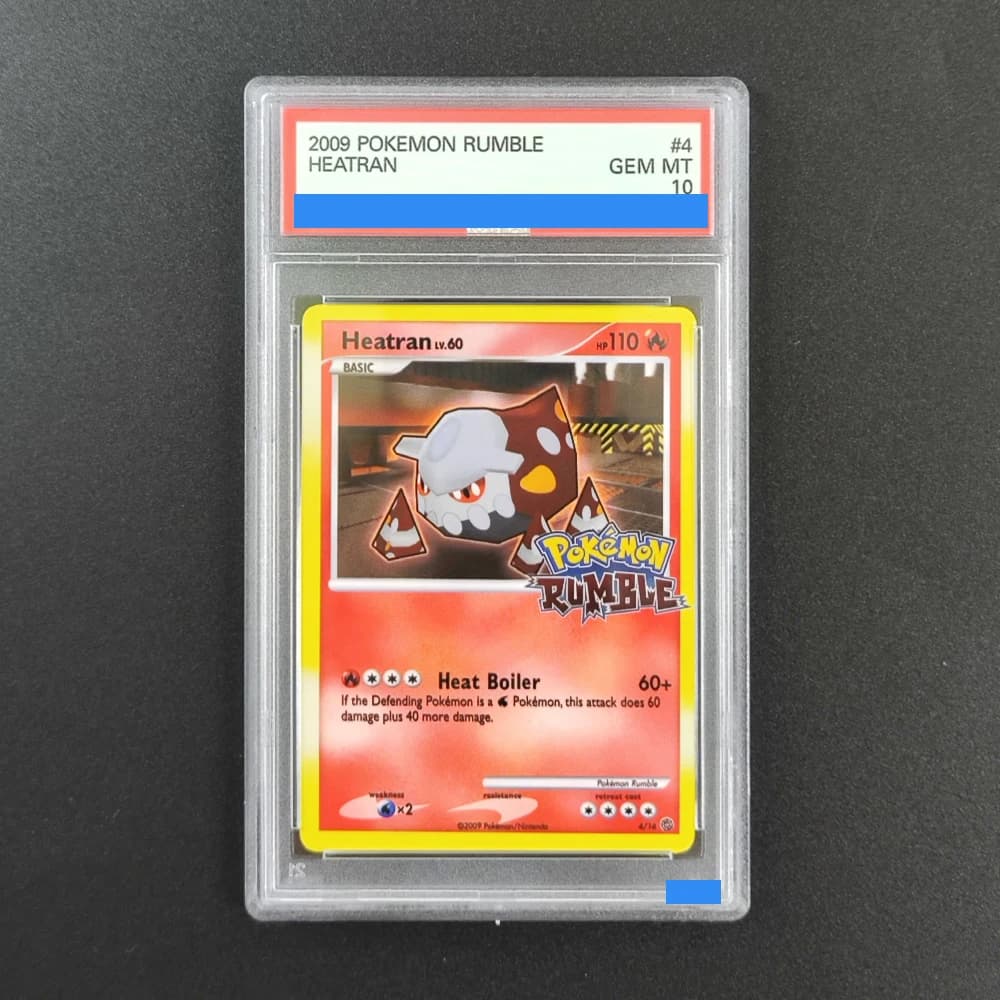 Proxy 2009 POKEMON RUMBLE # 4 HEATRAN 04/16 Carta da Collezione Autenticata e Classificata 10