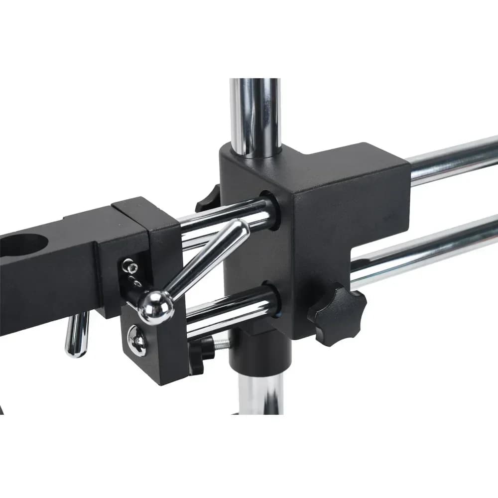 Microscopio stereo trinoculare focale simul con zoom a doppio braccio + fotocamera industriale USB 48MP 2K HD per telefono
