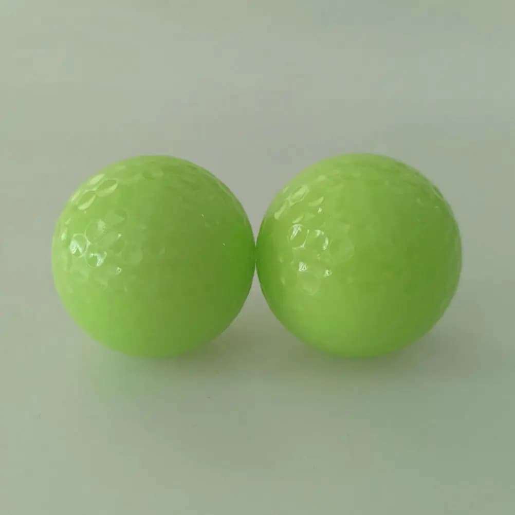 6Pcs Luminous Golf Balls Glow Bright Outdoor Indoor Night Use Real Ball Feel No LED Built in Stylish Home Office Decor