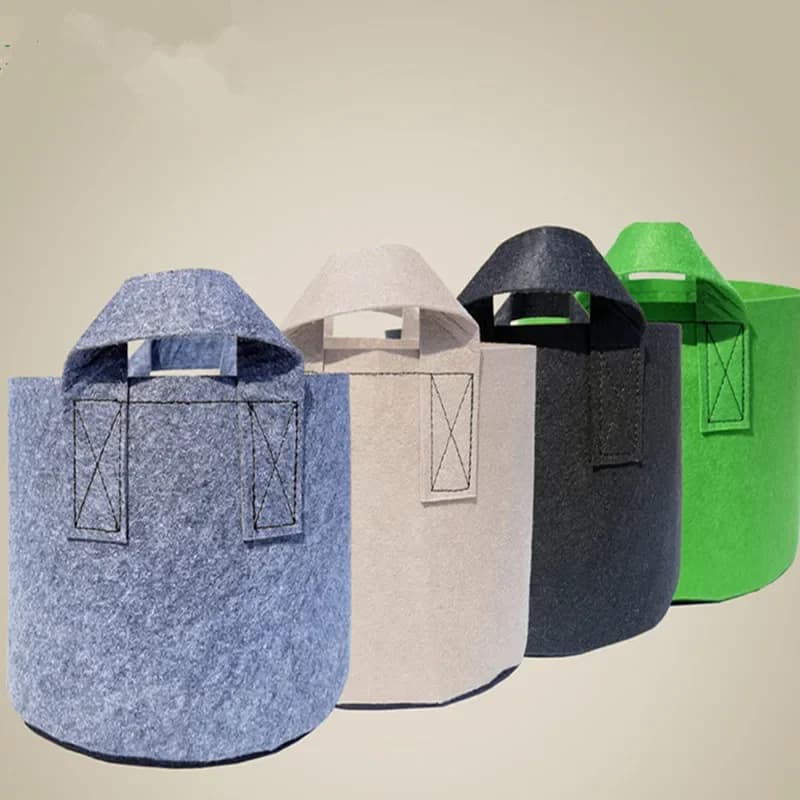 1-10 Gallon Fabric Garden Potato Growing Bag Flower Pots Vegetable Planter Tool Bag for Plant Seed Growing