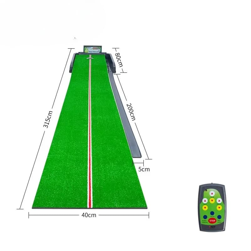 PGM TL038 Golf elettrico telecomando allenamento putting green mat mini golf putting trainer con ritorno automatico della palla