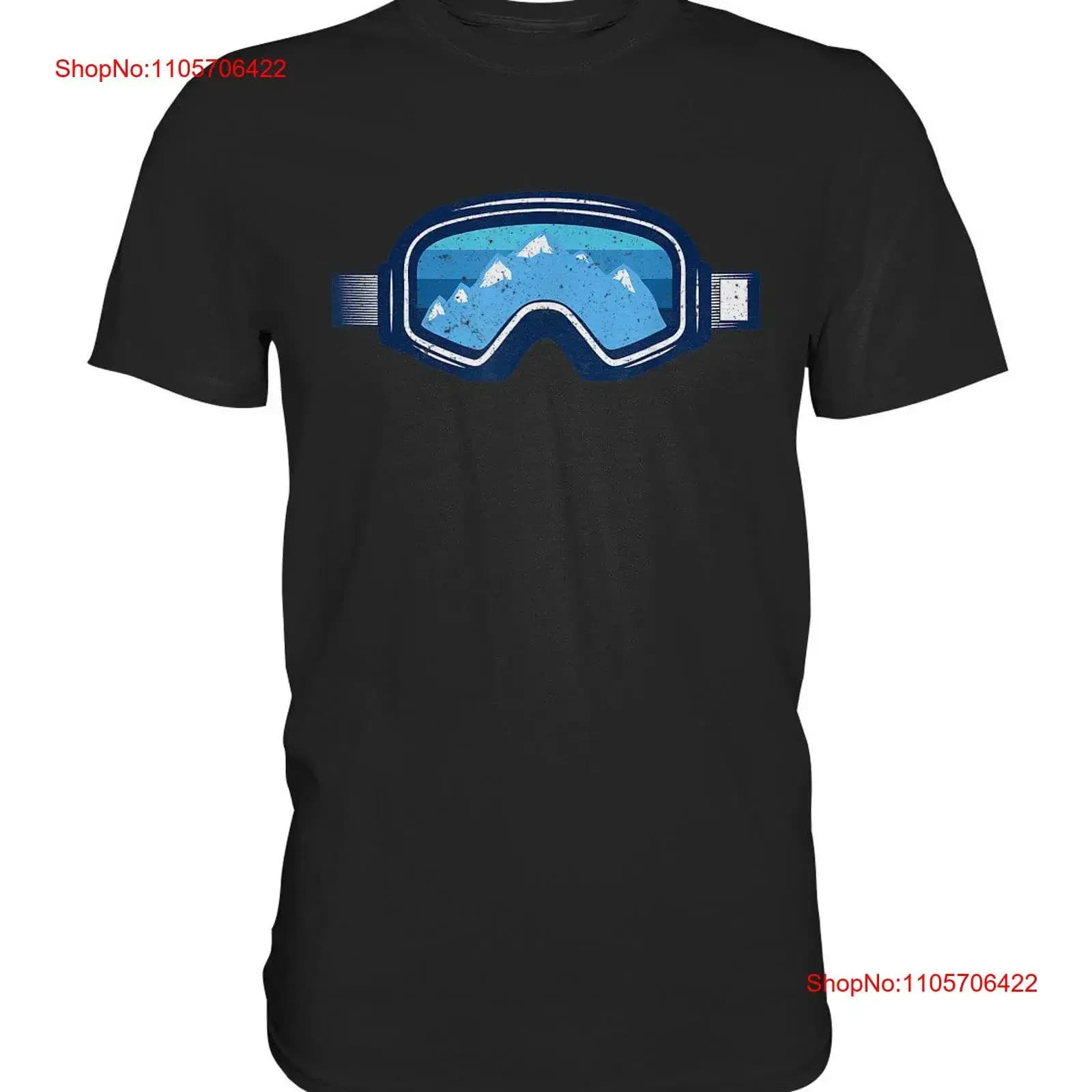 Ski Goggles s Skier Winter Sports Skiing T Shirt Premium vintage Washed Versatile Comfortable Stretched designer clothes Casual