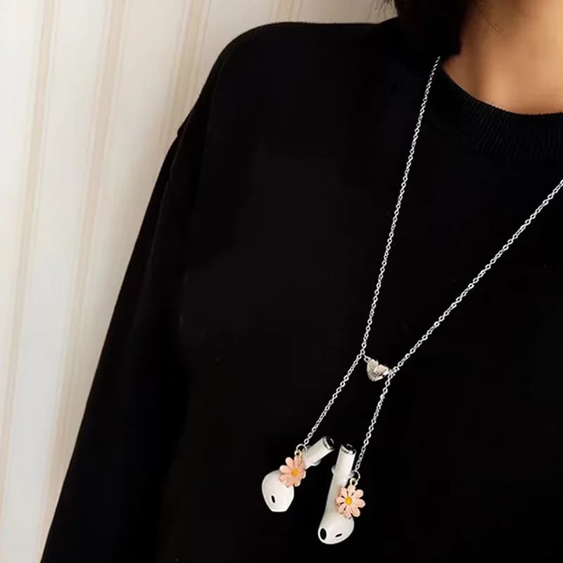 Cuffie con attrazione magnetica alla moda Catena anti-smarrimento adatta per Airpods Auricolare Bluetooth Catena per occhiali Daisy