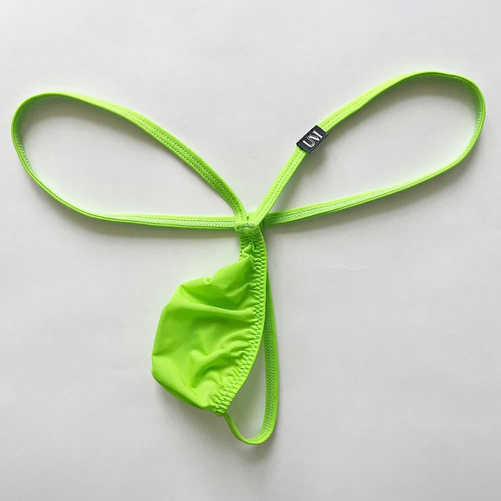 Jockstrap Briefs For Men Elastic Thin Strap Low Waist Underwear G-String T-back Thongs Man T-Panties Undershorts