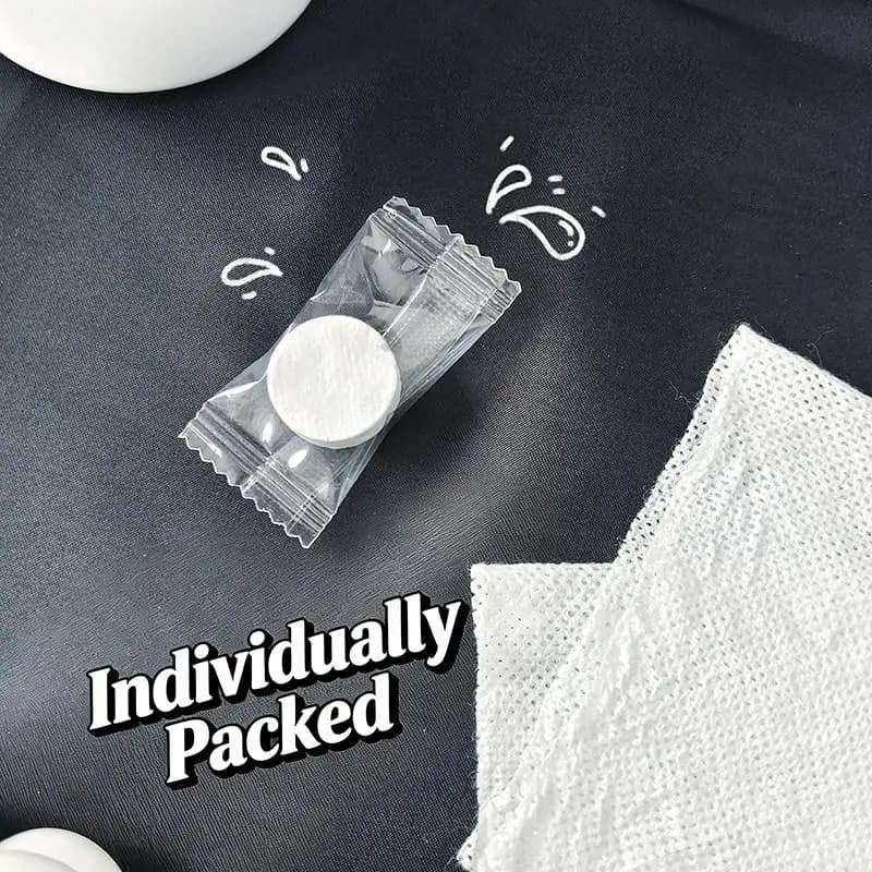 ●20x20cm Disposable Compressed Towels Portable Face Towel Travel Essential Must-Have