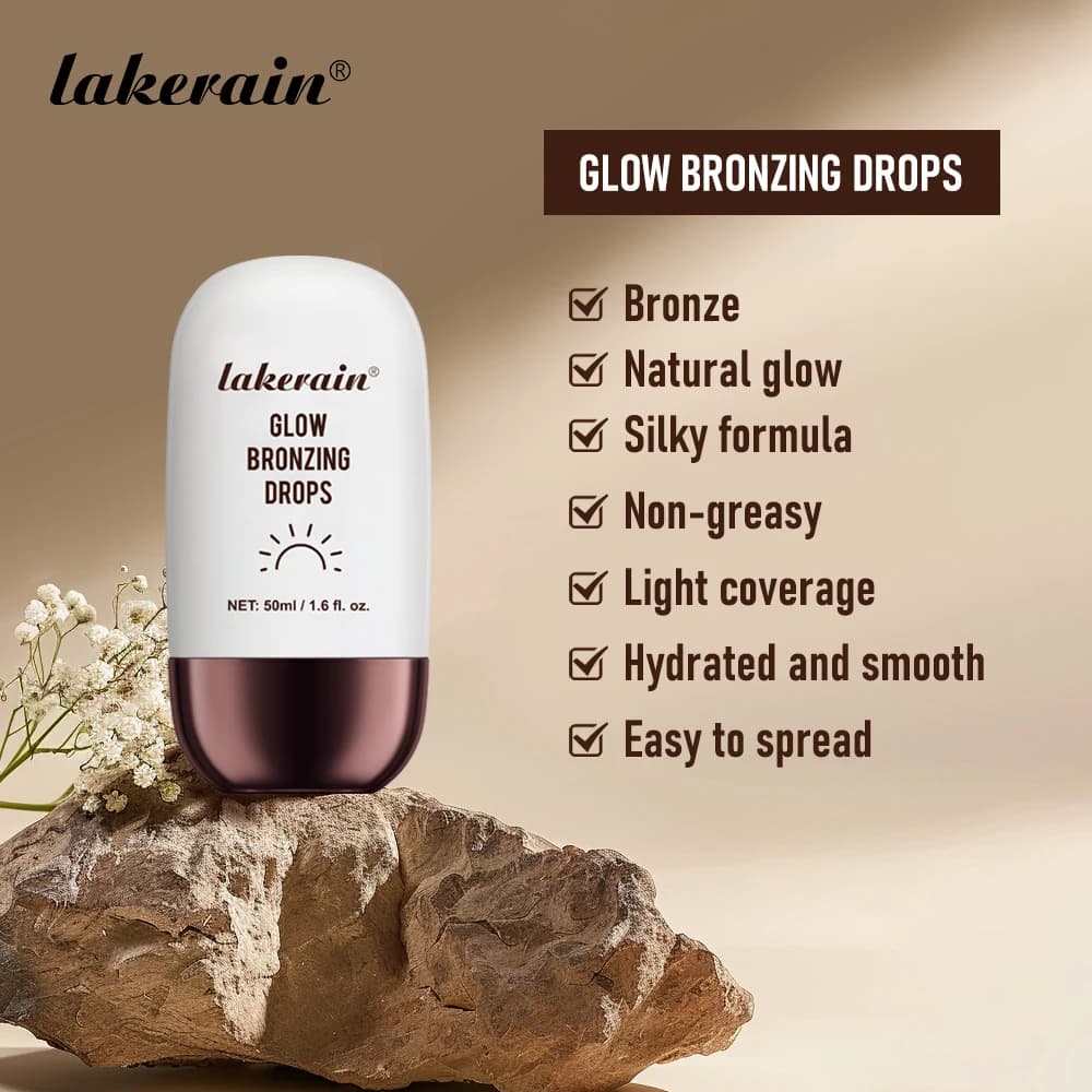 Glow Bronzing Serum Natural Glow Innovative Nourishing Skincare Butter Bronzing Drops Hydrated Smooth Sunkissed Complexion