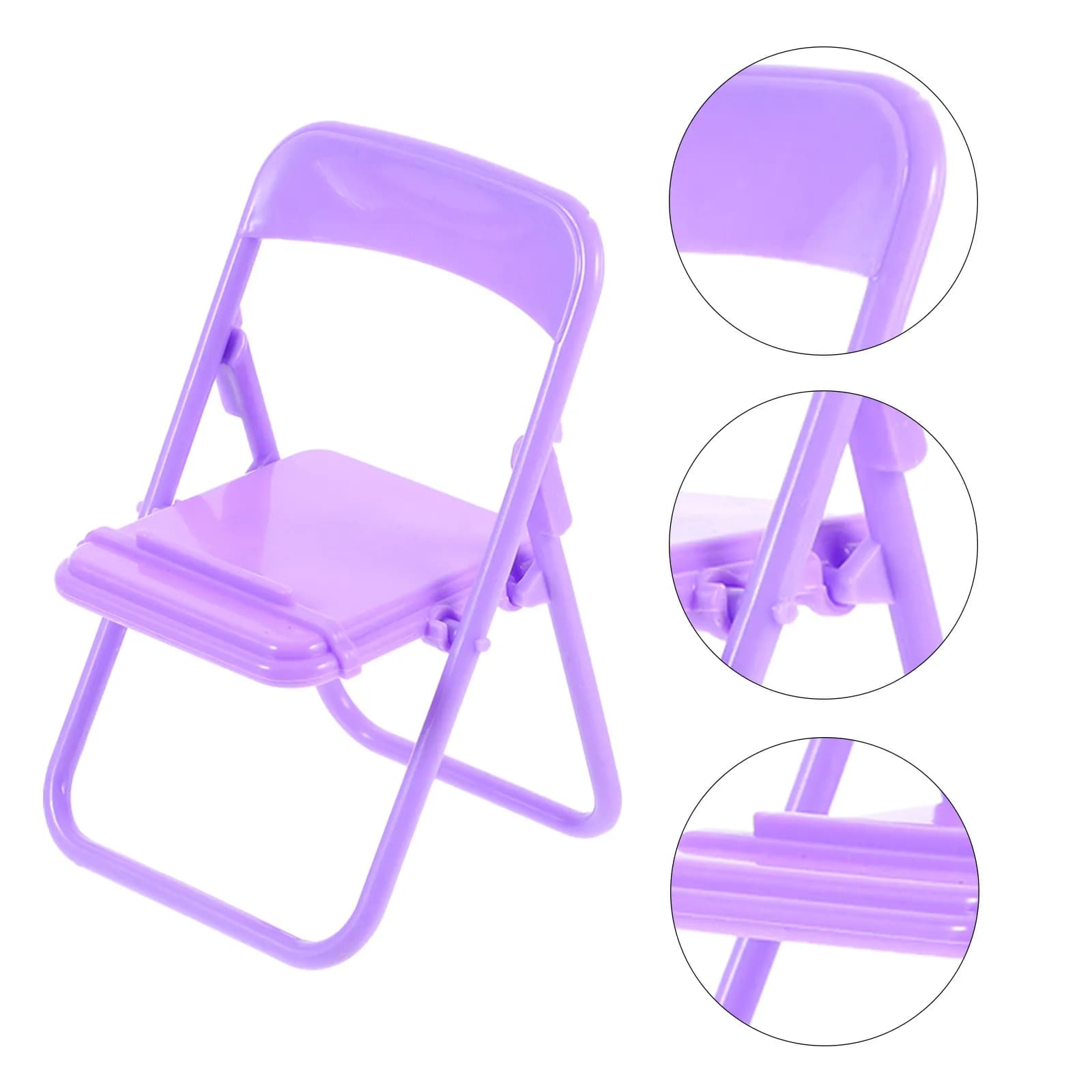 10Pcs Mobile Phone Bracket Chair Shape Simple Cartoon Phone Stand Desktop Ornament Convenient Smartphone Holder for Home Office