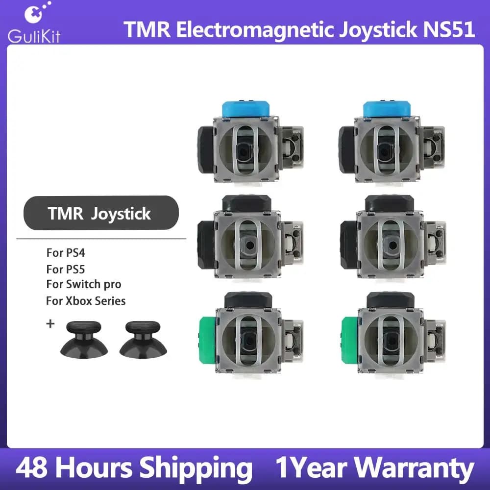 Gulikit NS51 TMR Joystick elettromagnetico, riparazione gamepad sostitutiva anti- deriva per controller Switch Pro PS5 PS4 Xbox Series