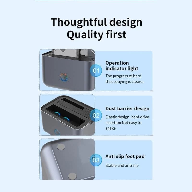 N58F USB Type C SATA2.5in e 3,5 pollici docking Hard Driping Stations fino a 6 Gbps