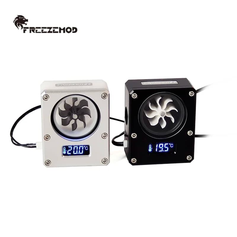 FREEZEMOD computer raffreddamento ad acqua 2022 temperatura display misuratore di portata VA schermo LCD. WDXS-T4, kit di raffreddamento ad acqua