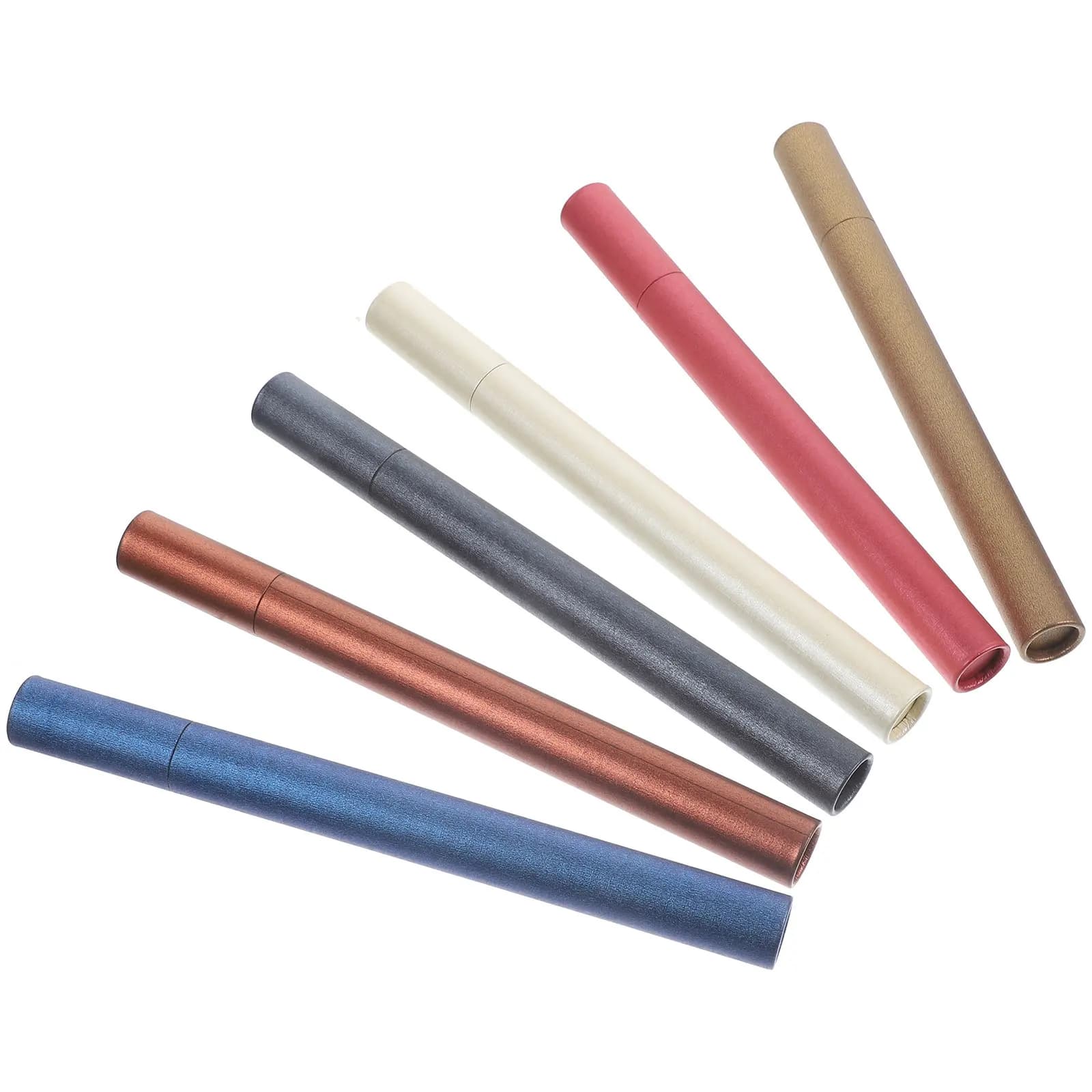 Set di 6 Contenitori Premium in Legno per Incenso, Finitura Delicata, Tubi Portatili per Bastoncini d'Incenso, Ideali per Santuari, Templi, Spa, Case, Yoga