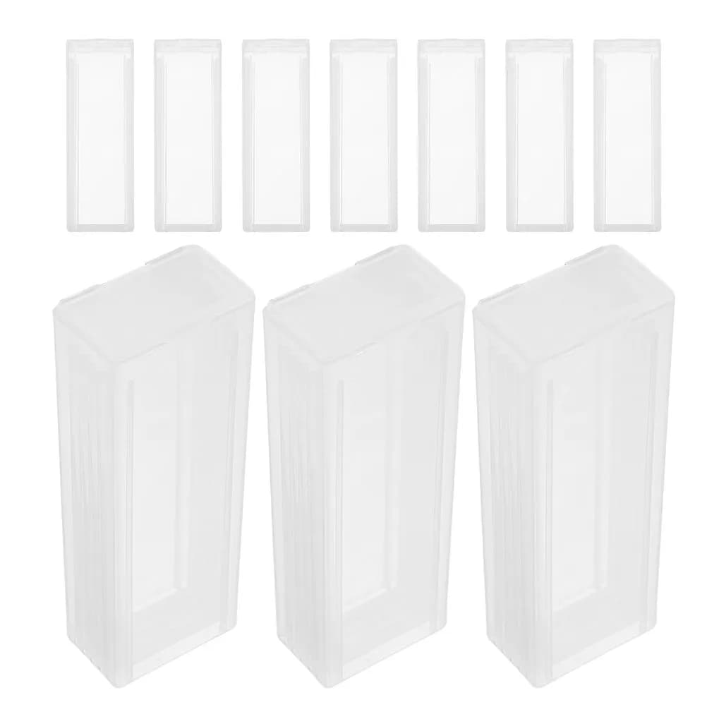 20 Pezzi Contenitore in Plastica per Microscopio da Laboratorio, Custodia Riutilizzabile per Vetrini in Vetro, Organizzatore Portatile per Vetrini