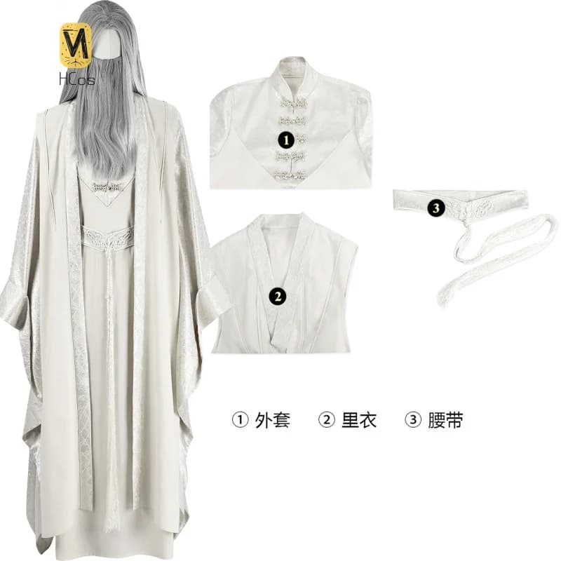 HCos The Lord Rings Saruman Halloween Christmas Comic Con Cosplay Costume Role Play Carnival