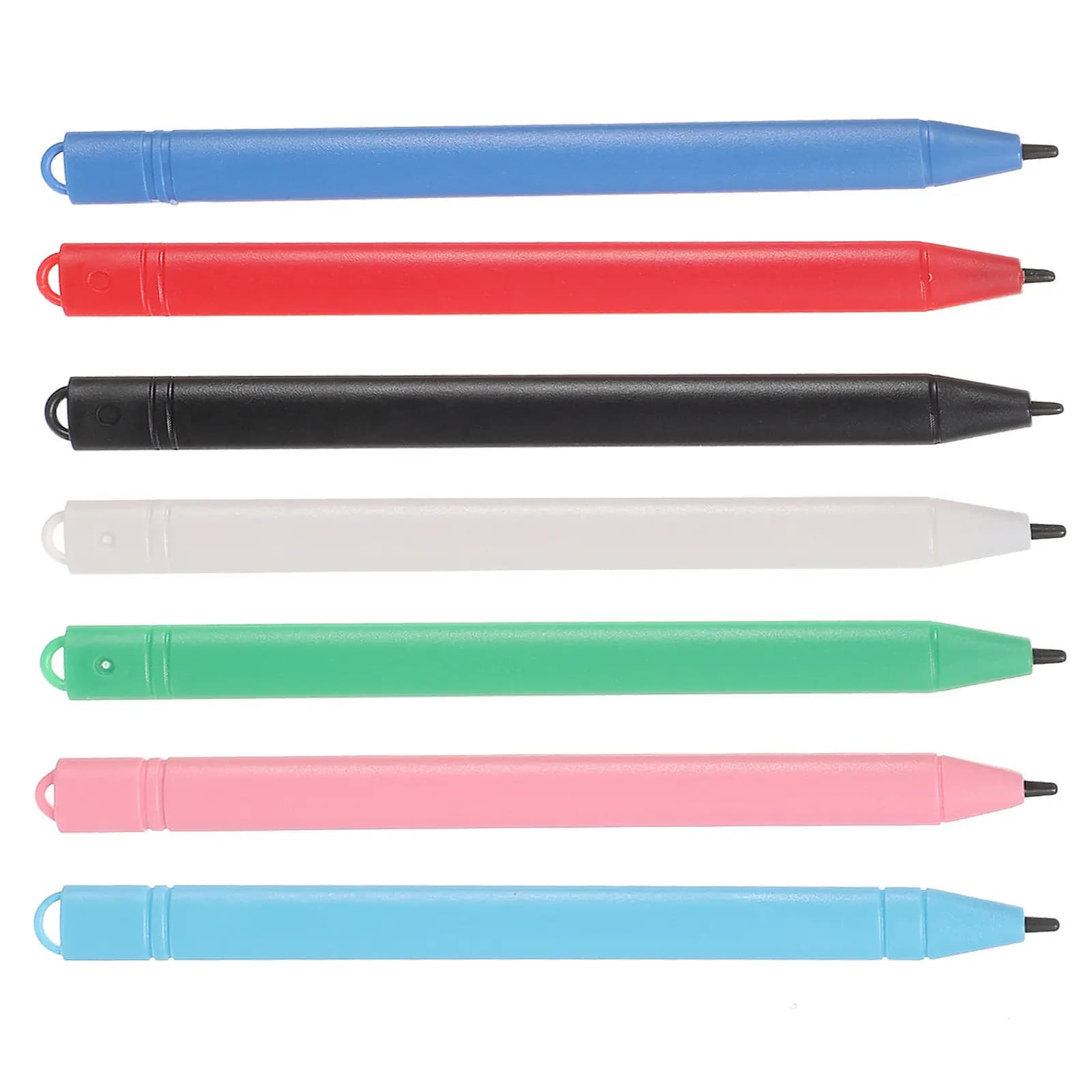 Set di 7 Penne Stilo per Tablet LCD, Penne di Ricambio per Disegno e Scrittura, Sensibili alla Pressione, per Pratica di Scrittura e Apprendimento