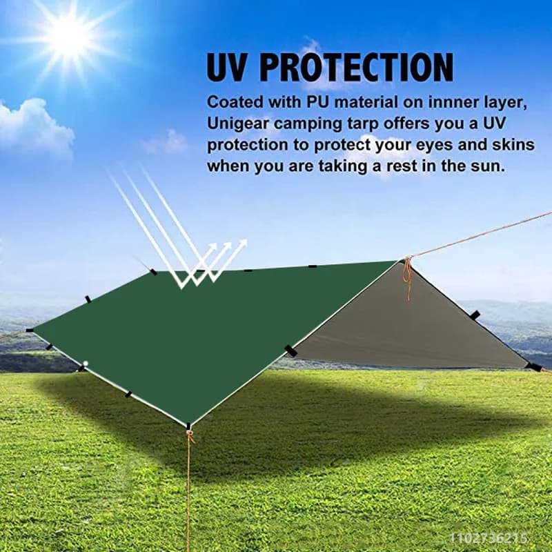 19 fall points tent telo survival shelter from sun shade canopy backpack outdoor camping tent waterproof sunshade