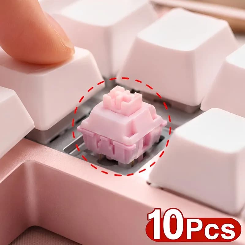 1/5/10PCS Silent Switch Peach V3 Switch Mute Lemon Switches Hot Swap Quiet Mechanical Keyboard Linear Tactile 5Pin Accessories