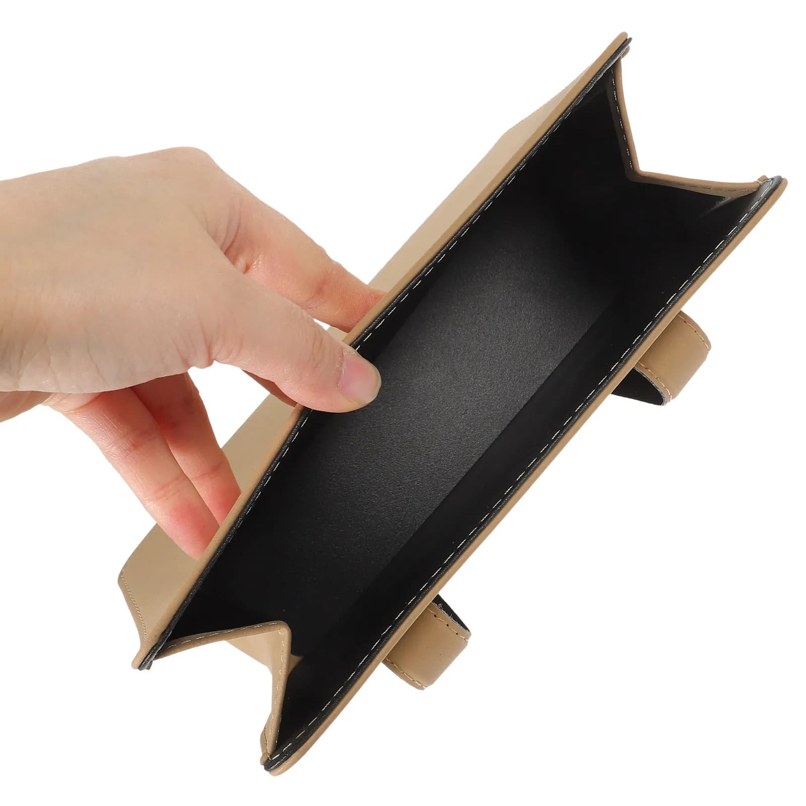 Foldable storage container to hang in the car seat, mini garage for cars, compact container for vehicle waste, organizer.