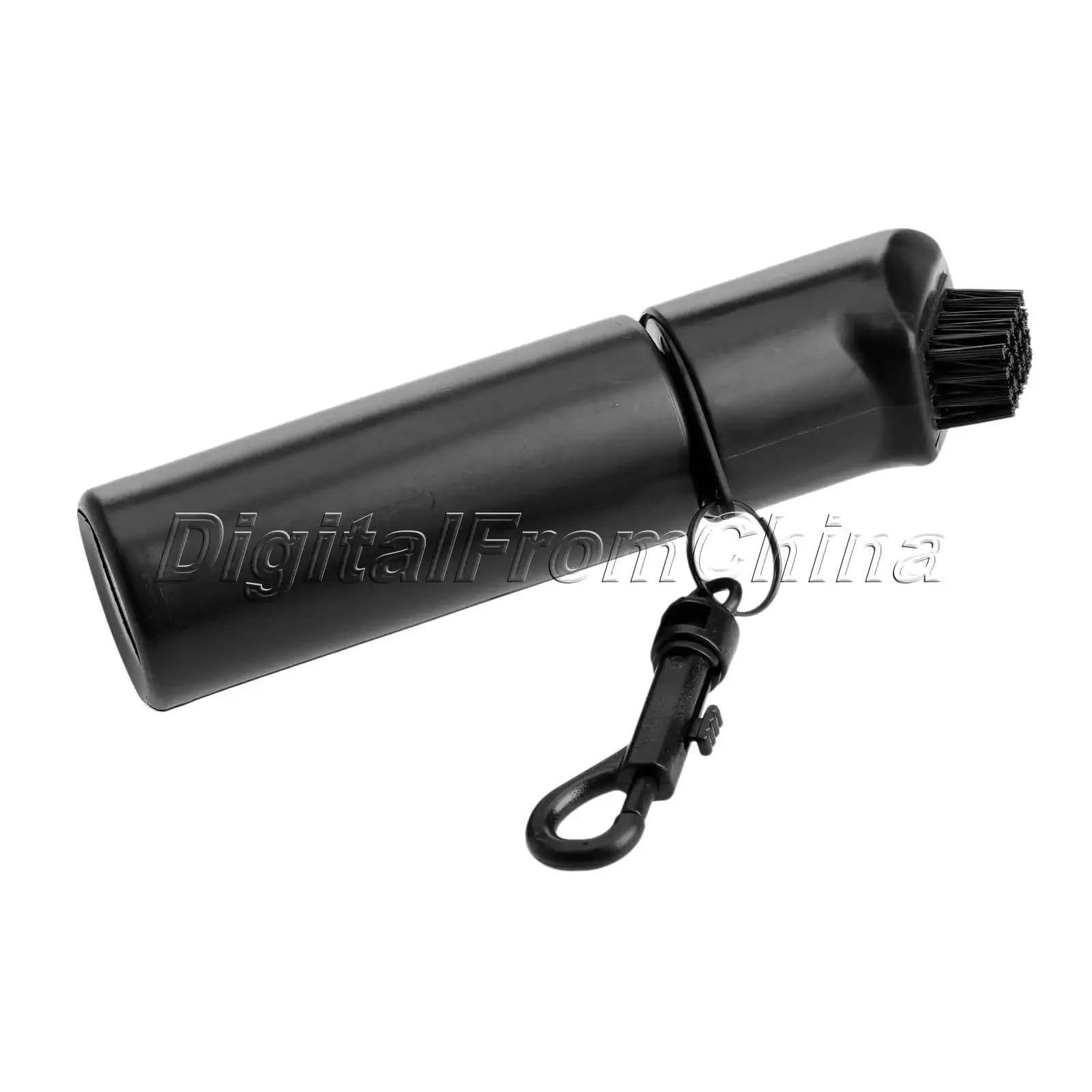 Clip per la pulizia della rondella della spazzola per la pulizia delle palline della mazza da golf in plastica nera con portachiavi riutilizzabile per bottiglia d'acqua da 150 ml Ausili per l'allenamento del golf