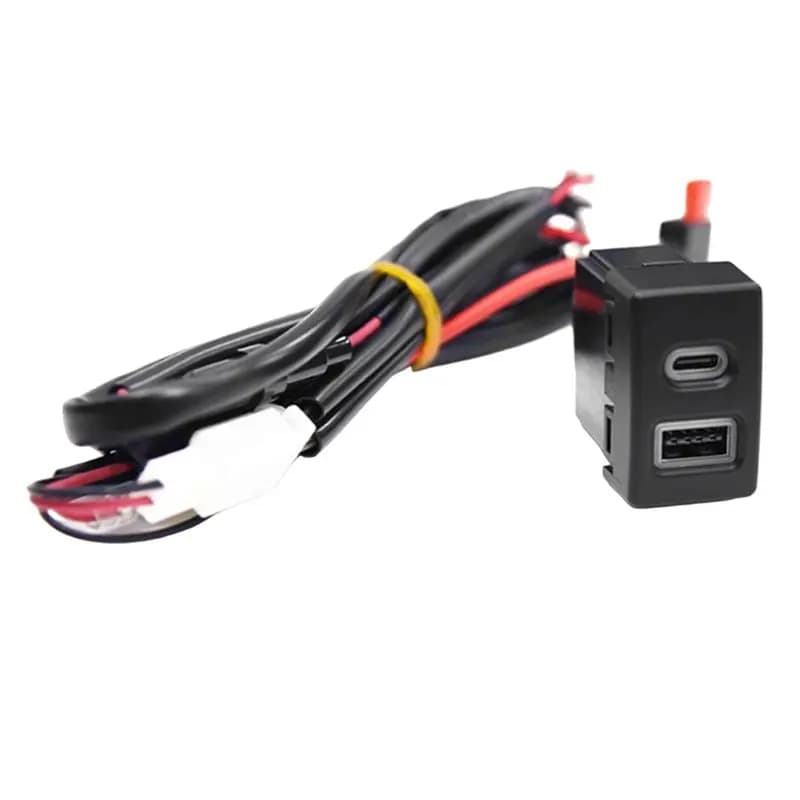 Quick charging socket QC3.0 USB Type-C PD for car, power adapter for Mazda 6 3 5 2 CX-7, phone charger