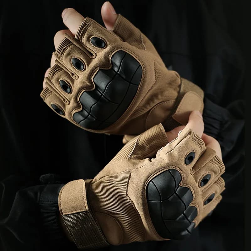 Tactical Outdoor Gym Gloves Hard Noches Paintball Hunt Fishing Fighting Riding Hiking Fitness Gloves half fingers