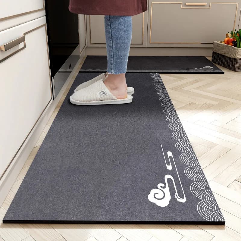 Tappetino Assorbente da Cucina in Stile Cinese, Antiscivolo e Resistente allo Sporco, Tappeto Lungo a Striscia, Morbido e Resistente all'Usura, Tappetino per Bagno