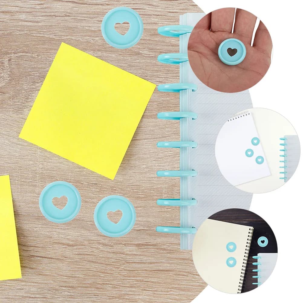 30 Pezzi Dischi per Rilegatura Colore Macaron, Dischi Espandibili in Plastica per Quaderni, Agende, Calendari, Forniture per Rilegatura a Disco