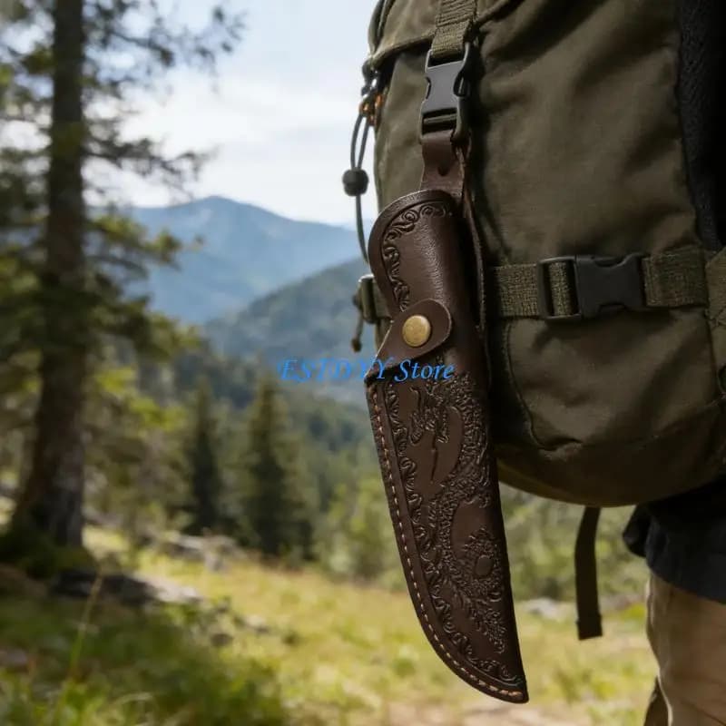 G6DE Guaine resistenti all'acqua con coltello da esterno per il trasporto utensili dritti con coltello, eleganti guaine da