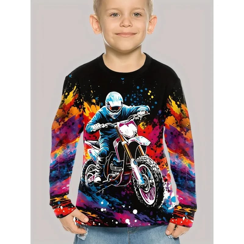 Maglie da ciclismo per mountain bike, maglie sportive ad asciugatura rapida per ciclismo su strada, maglie da bicicletta, adatte sia per adulti che per bambini.