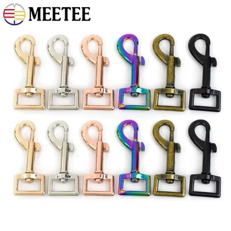 3-10Pcs 15/20/25mm Bag Strap Buckles For Sewing Metal Swivel Lobster Clasp Keychain Trigger Snap Dog Collar Hook DIY Accessories