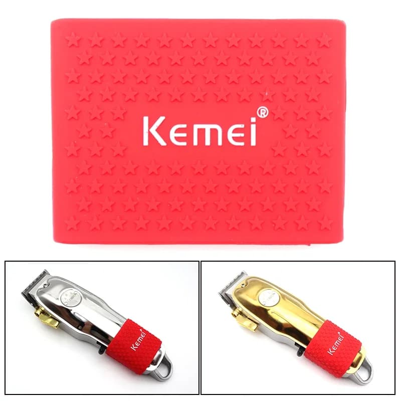 Tagliacapelli professionale Kemei Tagliacapelli universale antiscivolo Barbiere Clipper Grip Bands Custodia per Kemei KM-1986PG, ecc.