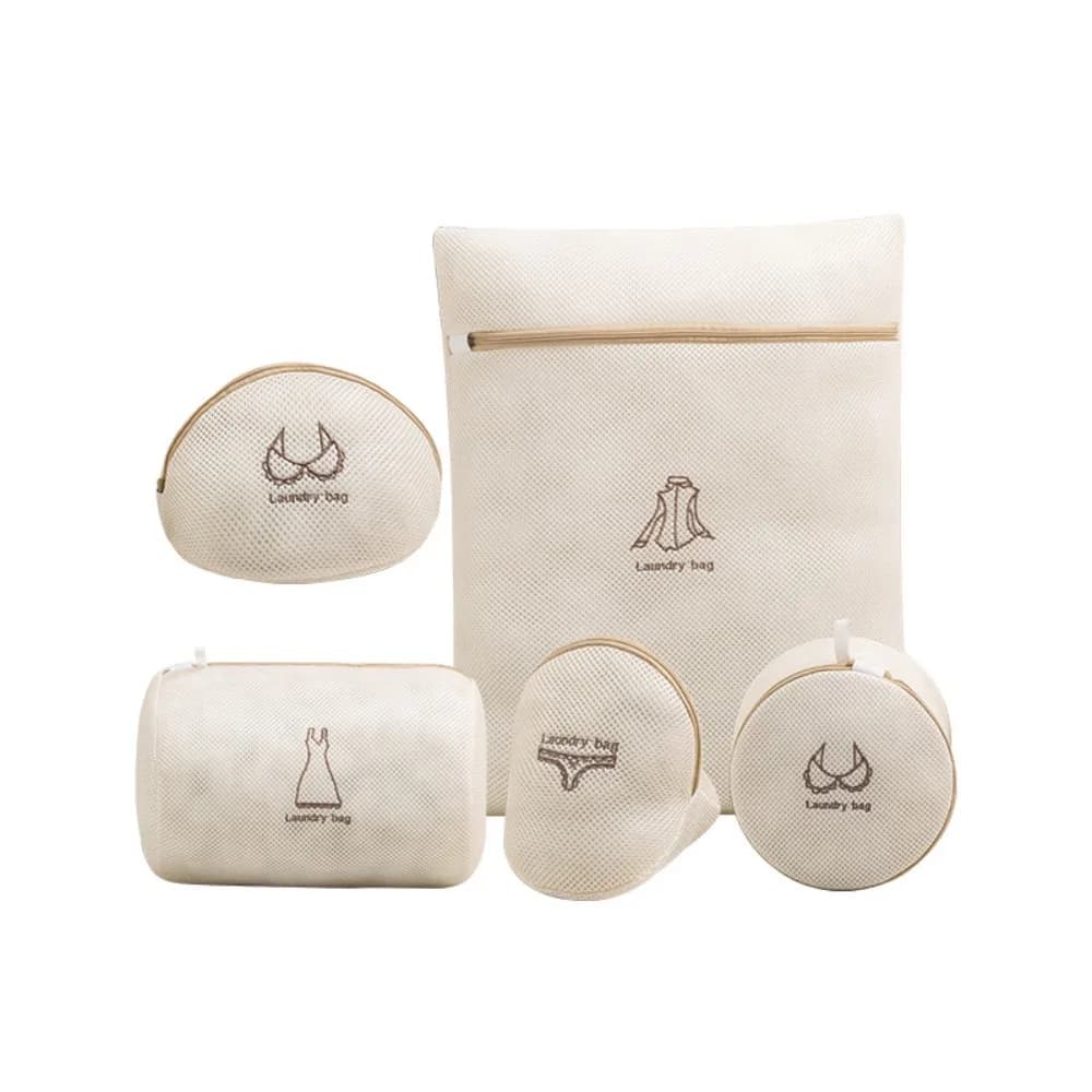 Mesh Laundry Bag Embroidery Letter Washing Bags For Washing Machines Dirty Clothes Storage Basket Bra Organizer Anti-deformation