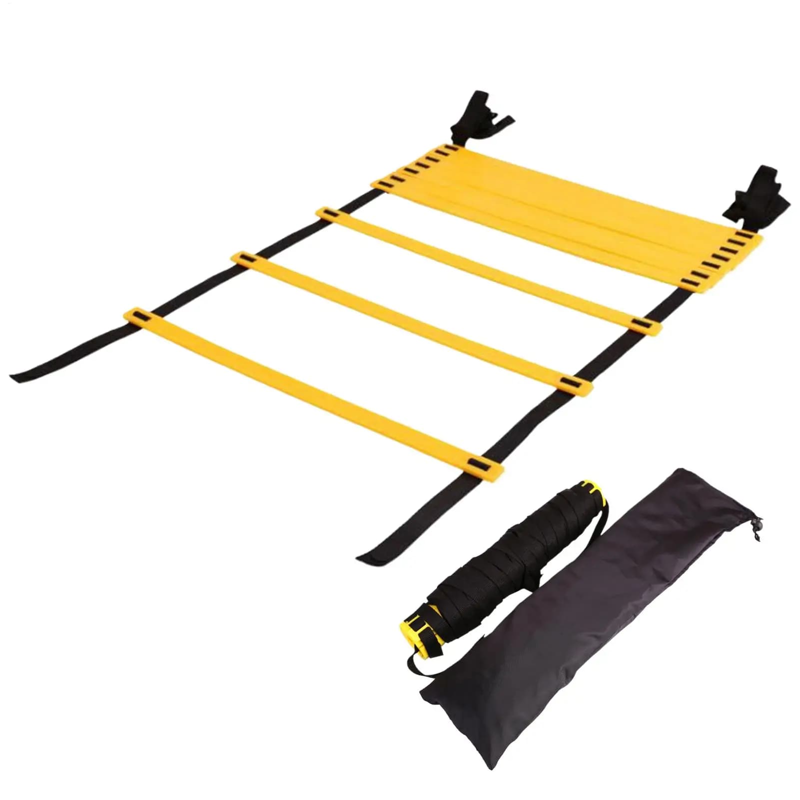 Sports Agility Ladder Football Adjustable Nylon Strap Jumping Ladder Speed Fitness Body Coordination Warm-Up Training Tool