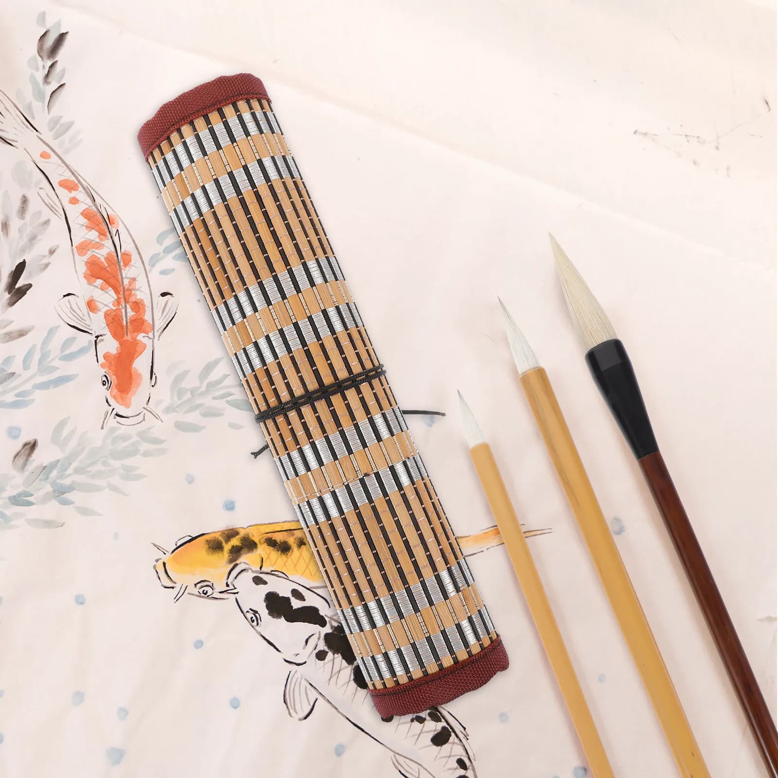 1Set Chinese Calligraphy Brush Set Premium Bristle Brush for Traditional Calligraphy Ink Painting Art Writing on Paper Silk