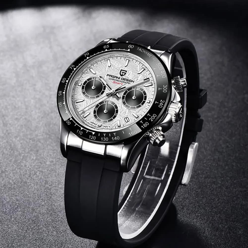 Nuovo Orologio da Polso da Uomo PAGANI DESIGN VK63, Orologi al Quarzo con Vetro Zaffiro, Cronografo 40mm, Ghiera in Ceramica, Impermeabile 100M, Regalo per Uomo